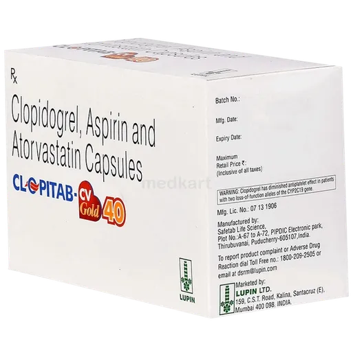 clopitab cv gold 40mg capsule 10's